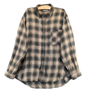 Bugle Boy Company Men's Button Down Shirt Multicolor Plaid XL Long Sleeve